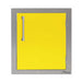 Alfresco 17-Inch Vertical Single Access Door With Marine Armour | Traffic Yellow - Right Hinge