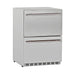 8 Ft EZ Finish Ready To Use Outdoor Grill Station | Summerset 24-Inch 5.3c Refrigerator | 304 Stainless Steel Construction