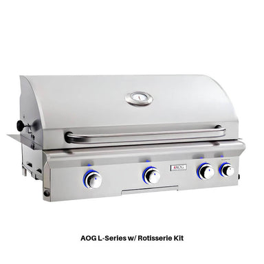 AOG 36 Inch L Series Gas Grill With Rotisserie Kit
