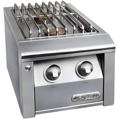 Alfresco Built-In Double Side Burner With Marine Armour | Stainless Steel