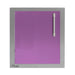 Alfresco 17-Inch Vertical Single Access Door With Marine Armour | Blue Lilac - Left Hinge