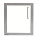 Alfresco 17-Inch Vertical Single Access Door With Marine Armour | White Matte - Left Hinge