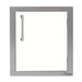 Alfresco 17-Inch Vertical Single Access Door With Marine Armour | White Matte - Right Hinge