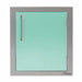 Alfresco 17-Inch Vertical Single Access Door With Marine Armour | Light Green - Right Hinge