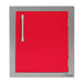 Alfresco 17-Inch Vertical Single Access Door With Marine Armour | Raspberry Red - Right Hinge