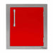 Alfresco 17-Inch Vertical Single Access Door | Carmine Red - Right Hinge