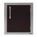 Alfresco 17-Inch Vertical Single Access Door | Black Matte - Right Hinge
