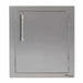 Alfresco 17-Inch Vertical Single Access Door | Signal Gray - Right Hinge