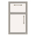Alfresco 17-Inch Stainless Steel Soft-Close Door & Drawer Combo | Signal White Matte- Left Hinge