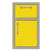 Alfresco 17-Inch Stainless Steel Soft-Close Door & Drawer Combo | Traffic Yellow - Right Hinge