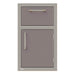 Alfresco 17-Inch Stainless Steel Soft-Close Door & Drawer Combo | Signal Gray - Right Hinge