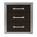 Alfresco-17-Inch-Stainless-Steel-Soft-Close-Triple-Drawer-With-Marine-Armour-In-Jet-Black-Matte