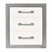 Alfresco-17-Inch-Stainless-Steel-Soft-Close-Triple-Drawer-With-Marine-Armour-In-White-Matte