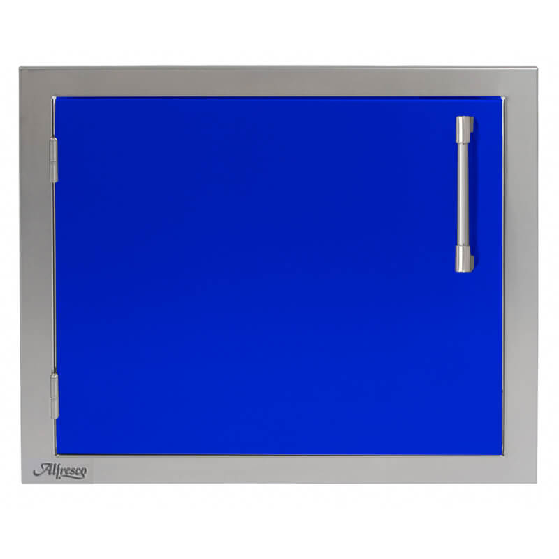 Alfresco 23-Inch Horizontal Single Access Door | Ultramarine Blue - Left Hinge