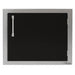 Alfresco 23-Inch Horizontal Single Access Door | Black Gloss - Right Hinge