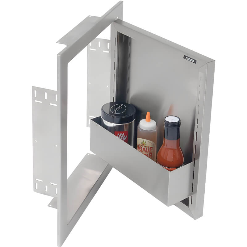 Alfresco 23-Inch Vertical Single Access Door | Right Hinge | Accessory Bin Upgrade