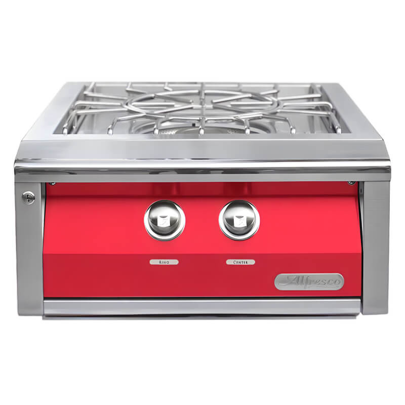 Alfresco 24 Inch Gas Versa Power Cooking System | Carmine Red