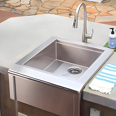 Alfresco 24-Inch Versa Bartender & Sink System | Large Sink Basin