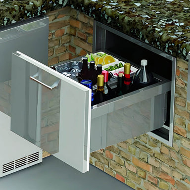 Alfresco 26 Inch Under Counter Ice Drawer & Beverage Center – AXE-ID With Marine Armour