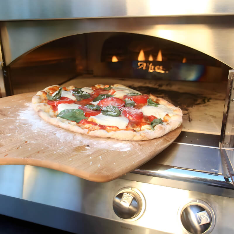 Alfresco 30-Inch Built-in Outdoor Pizza Oven Plus | Cooking Pizza