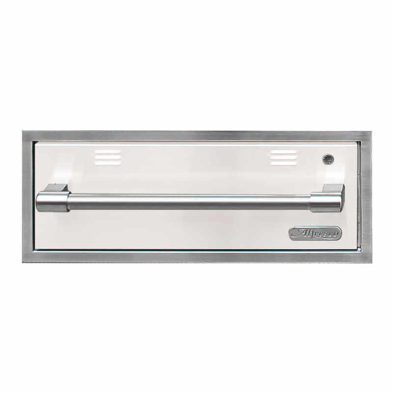 Alfresco-30-Inch-Electric-Warming-Drawer-AXEWD-30-With-Marine-Armour-in-Signal-White-Gloss