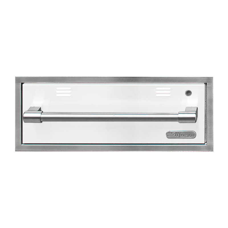 Alfresco-30-Inch-Electric-Warming-Drawer-AXEWD-30-With-Marine-Armour-in-White-Matte
