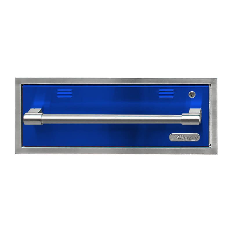 Alfresco 30-Inch Electric Warming Drawer | Ultramarine Blue