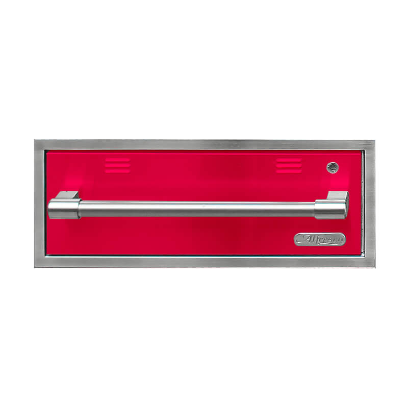 Alfresco 30-Inch Electric Warming Drawer | Raspberry Red