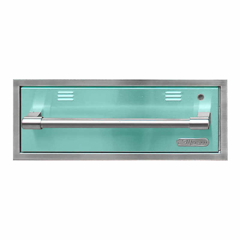 Alfresco-30-Inch-Electric-Warming-Drawer-AXEWD-With-Marine-Armour-30-in-Light-Green