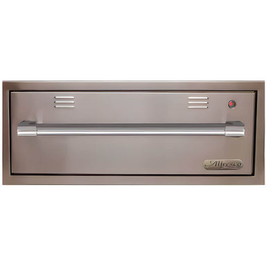 Alfresco 30-Inch Electric Warming Drawer With Marine Armour - front view