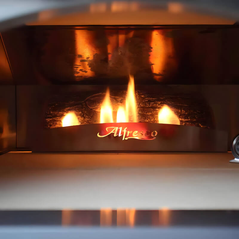 Alfresco 30-Inch Outdoor Pizza Oven Plus | Log Burner