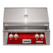 Alfresco 30-Inch Standard Built-in- Gas Grill With Marine Armour | In Carmine Red