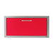Alfresco 30-Inch VersaPower Stainless Steel Soft-Close Single Drawer | Raspberry Red