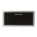 Alfresco 30-Inch VersaPower Stainless Steel Soft-Close Single Drawer With Marine Armour | Jet Black Gloss