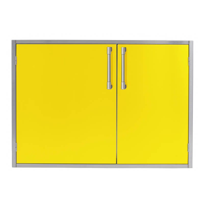 Alfresco 30 X 21-Inch Low Profile Sealed Dry Storage Pantry With Marine Armour | Traffic Yellow