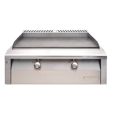 Alfresco 30 Inch Stainless Steel Built-In Gas Griddle With Marine Armour