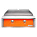 Alfresco 30 Inch Stainless Steel Built-In Gas Griddle | Luminous Orange