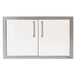 Alfresco 36 Inch Stainless Steel Double Sided Access Door With Marine Armour | Signal White Gloss