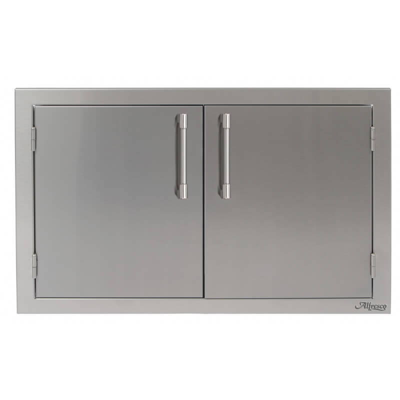 Alfresco 36 Inch Stainless Steel Double Sided Access Door | Signal Gray