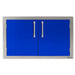 Alfresco 36 Inch Stainless Steel Double Sided Access Door | Ultramarine Blue