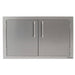 Alfresco 42 Inch Stainless Steel Double Sided Access Door With Marine Armour | Signal Gray