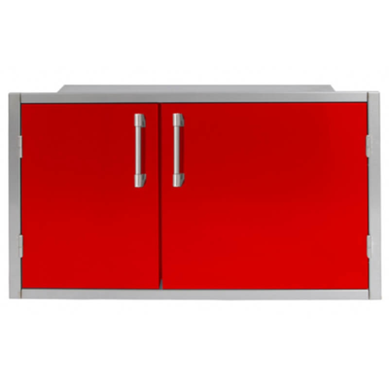 Alfresco 42 X 21-Inch Low Profile Sealed Dry Storage Pantry With Marine Armour | Carmine Red