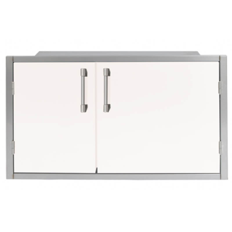 Alfresco 42 X 21-Inch Low Profile Sealed Dry Storage Pantry With Marine Armour | Signal White Matte