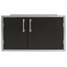 Alfresco 42 X 21-Inch Low Profile Sealed Dry Storage Pantry | Jet Black Matte