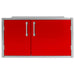 Alfresco 42 X 21-Inch Low Profile Sealed Dry Storage Pantry | Carmine Red