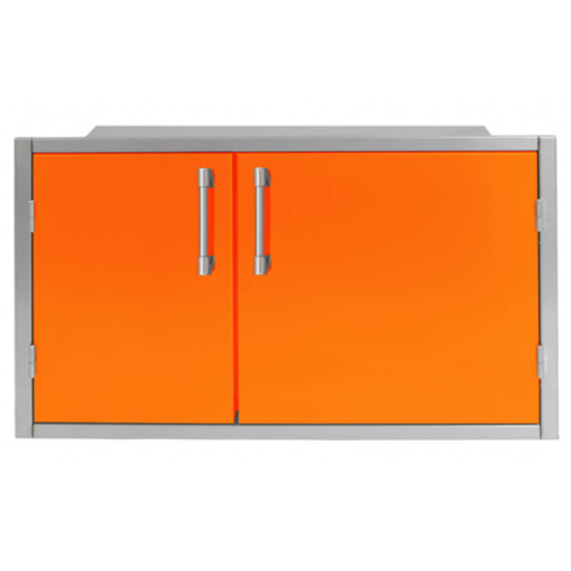 Alfresco 42 X 21-Inch Low Profile Sealed Dry Storage Pantry | Luminous Orange