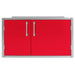Alfresco 42 X 21-Inch Low Profile Sealed Dry Storage Pantry | Raspberry Red