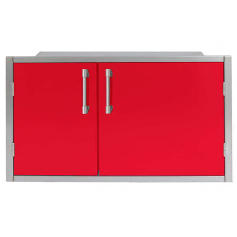 Alfresco 42 X 21-Inch Low Profile Sealed Dry Storage Pantry | Raspberry Red