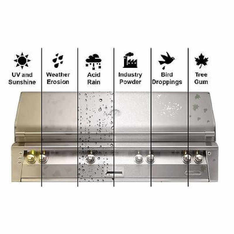 Alfresco ALXE 56-Inch Built-In Gas All Grill | Marine Amour Protection Types