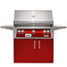 Alfresco ALXE 36-Inch Freestanding Gas Grill With Sear Zone And Rotisserie With Marine Armour | Carmine Red